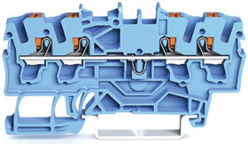 Złączka 4-przewodowa przelotowa 2,5mm2 niebieska 2202-1404 /100szt./