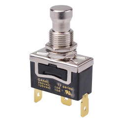 On-On Latching 12mm Heavy Duty Push Button Switch SPDT 15A