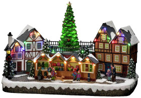 Konstsmide 4236-000 Sceneria LED Jarmark Bożonarodzeniowy wielokolorowy LED kolorowy z muzyką