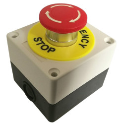 Przełącznik Bezpieczeństwa STOP Emergency, grzybek w obudowie