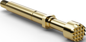 Threaded probe, waffle, Ø 2.65 mm, travel  5 mm, pitch 4 mm, L 28.3 mm, F73306B400G150