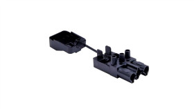 Złączka Wtykowa Elektryczna Z Osłoną Na Zatrzask Bcs-3T/H1-N (Żeńska 3-Polowa...