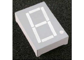 Wyświetlacz; LED; SA10-21SRWA; pojedynczy; czerwony; anoda; 7-segmentowy; 25,4mm; 24mm; 34mm; Kolor tła: szary; 12÷60mcd; 640nm;