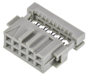 Złącze IDC 10-pinowe 2-rzędowe raster: 2.54mm Żeński Montaż na kablu TE Connectivity