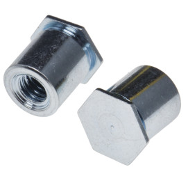 Kołek dystansowy, Stalowe, Powlekane cynkiem, M4, średnica otworu: 7.1mm