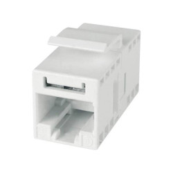 Teleg&#xE4;rtner 100023168 RJ45 Double Clutch unshielded white 1pc
