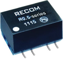 Przetwornica DC-DC, 0.5W, Uwe 11,4 → 12,6 V DC, Uwy 12V dc, Iwy 42mA, Recom