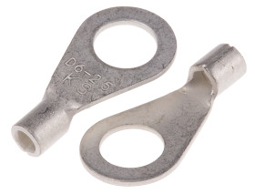Zacisk oczkowy rozmiar przewodu 2.5mm² Ø 6.5mm nieizolowany średnica wew 6.5mm RS PRO