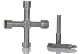 Klucze krzyżakowe RS PRO liczba profili 5 Klucz do szafki sterowniczej