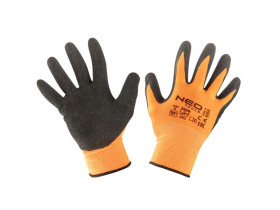 Rękawice robocze poliester pokryty lateksem (crincle) 3131X rozmiar 10 97-641-10 TOPEX