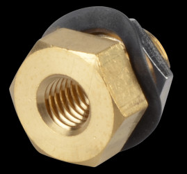 Miniature screw fitting, M5 &lt;&gt; M5 (panel connector)