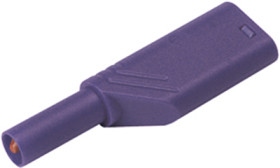 4 mm plug, screw connection, 0.5-1.5 mm², CAT II, purple, 934099109