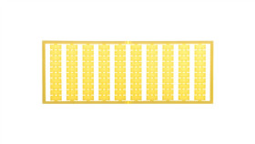 Ramka Z Oznacznikami Bez Nadruku Żółta 209-501/000-002 /5Szt./