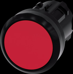 3SU1000-0AA20-0AA0 SIRIUS ACT pushbutton, Ø 22 mm, red