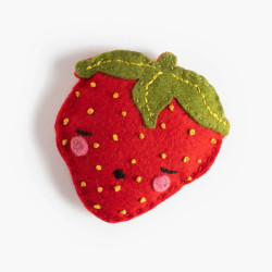 Sam the Sleepy Strawberry Felt Stitching Kit - DIY Fun