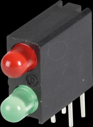 553-0112-200F LED module, red/green, 3 mm, 12.6 mcd, 60°