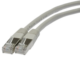 Patchcord FTP kat.6 kabel sieciowy LAN 2x RJ45 linka szary 1m NEKU
