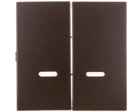 Simon 54 Klawisz podwójny do SW6/2XLM, SW7/2XM i SW6P1M z podświetleniem brąz mat DKW9L/46