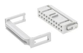Złącze IDC 20-pinowe Żeński Kąt Proste Montaż na kablu raster 2.54mm Złoto na niklu