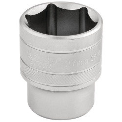 Draper Expert 16618 1/2&quot; Sq. Dr. 6 Point Metric Socket (27mm)