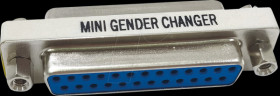 12992010 Gender changer, socket / socket, 25-pin
