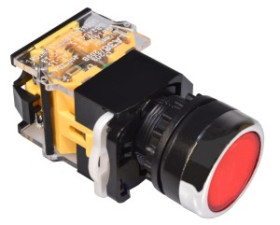 Przełącznik LA38 B.P. mono czerwony