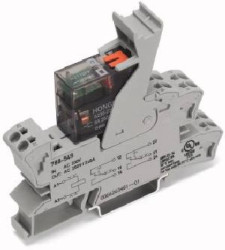 Podstawka z przekaźnikiem 24V AC 2p z ręcznym pobudzeniem 788-546 /1szt./