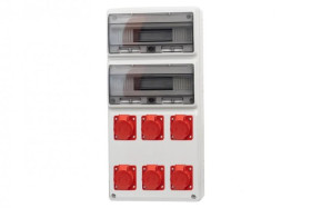 Rozdzielnica LEGATO 32M - gniazda 3x16A 5p, 3x32A 5p /32 moduły/