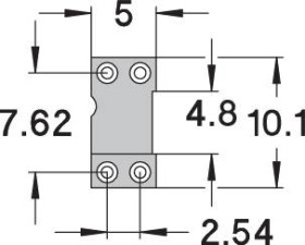Preci Dip 110-83-304-41-001101 110-83-304-41-001101 Podstawka pod układy scalone Wymiary siatki: 7.62 mm Ilość styków: 4