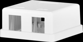 EC020400004 Keystone junction box, 2-port, surface-mounted, without module
