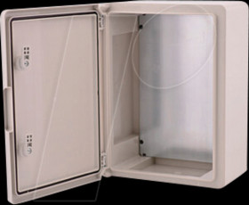 BXPPABSG250350150-F01 IP65 wall-mounted enclosure, 250 x 350 x 150 mm, grey