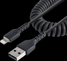RUSB2ALT50CMBC Sync &amp; charging cable, USB-A > Lightning, 50 cm, spiral cable, b