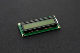 Basic 16x2 Character LCD - Black on Yellow 5V [Discontinued]