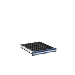 Zestaw przegródek Ściana działowa Szary Polipropylen for use with Szuflady, Dimensions650 X 750 X 75mm Bott