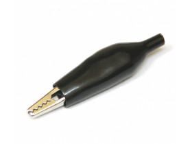 Krokodylek czerwony lub czarny średni w izolacji na kabel długość...