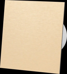 Panel do serii wentylatorów dRim lub kratki dRim aluminium szczotnowane złote /dobierz wentylator lub kratkę 01-169