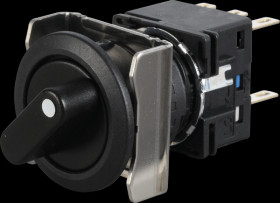 LB6S-21T6 LB16mm, SS, round, spr ret fr right, 2 Pos. 90°