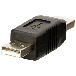LINDY 71229 USB 2.0 Adapter with dual A connectors in compact design