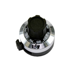 Bourns H-516-6A Rotary button Black 22.8mm x 24.8mm 1pc Control Buttons