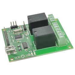 Numato Lab RL20001EN - 2-kanałowy moduł przekaźnikowy USB