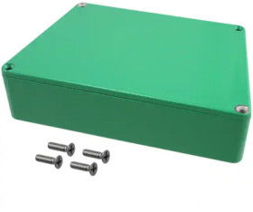 Aluminum enclosure, (L x W x H) 95 x 151 x 35 mm, green, IP54, 1590TRPCGR