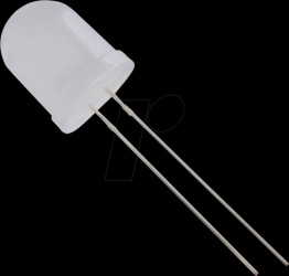 10034W2D-EHD-A LED 10mm, wired, white, 800mcd, 50°