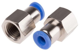 Adapter gwintowany prosty gwint – rura, 10 barów