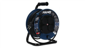 Przedłużacz Budowlany Zwijany Na Bębnie Rozgałęźnik Na 4 Gniazda 2P+Z 230V...