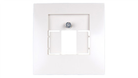 Berker/B.Kwadrat Element Centralny Gniazda Tae I Głośnikowego Kremowy 5310338982