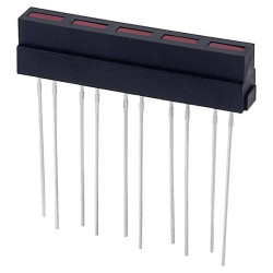 Bargraf LED Kingbright L-133CB/5IDT L-133CB/5iDT 5 x czerwony (D x S x W) 35 x 6.1 x 8.6 mm