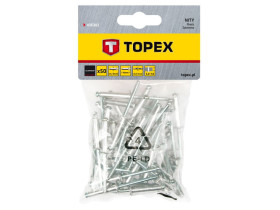 Nity aluminiowe 3.2 x 10 mm 50 szt. 43E302 TOPEX