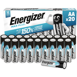 Energizer E301323500 Max Plus Industrial AA Battery Alkali-Manganese 1.5V 20 pc