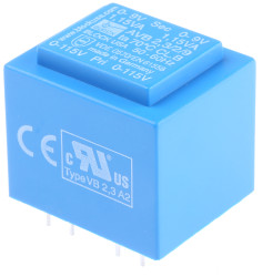 Transformator do druku 9V ac 115 V ac, 230 V ac 2 wyjścia THT 2.3VA