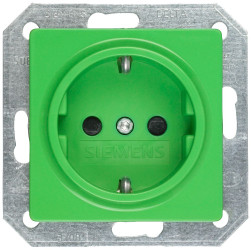 Gniazdo 16A Gniazdo 250 V Siemens Zielony Śruba IP20